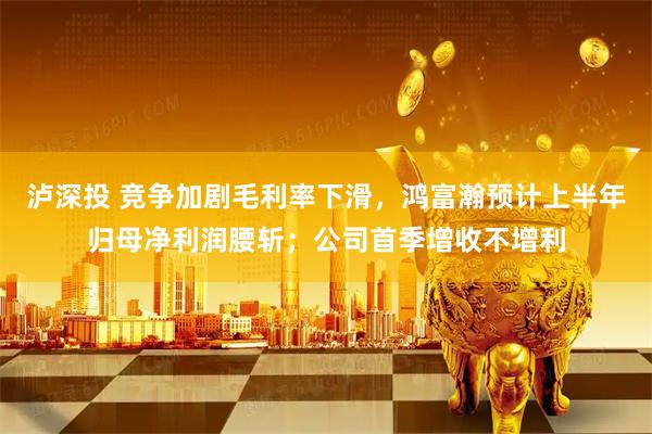 泸深投 竞争加剧毛利率下滑，鸿富瀚预计上半年归母净利润腰斩；公司首季增收不增利